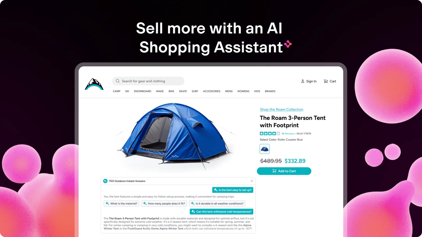 alby's AI shopping assistant